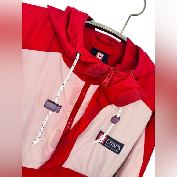 Vintage Ralph Lauren Chaps Red White Blue USA Windbreaker, Size Large - Picture 4 of 14